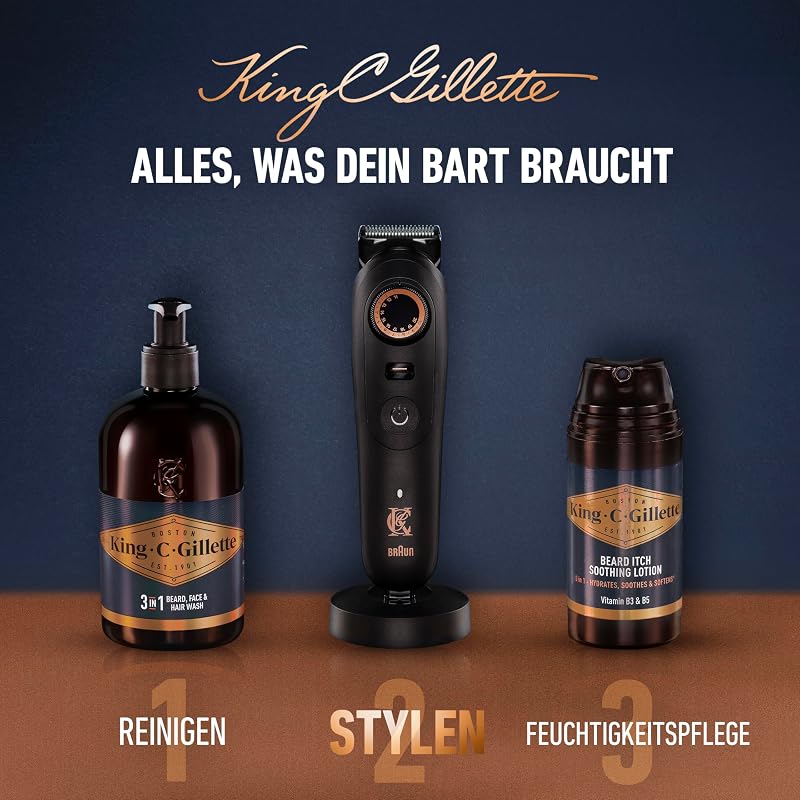 Elektrischer Bartschneider Herren PRO, Schwarz