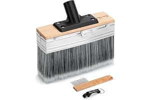 Bates Choice Deck Stain Brush, 7.5-Inch, Synthetic, Black