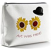 Horror Movie Lover Gift Art the Clown Cosmetic Bag Art Was Here Makeup Bag Horror Movie Fan Gift Makeup Bag for Women Friend Girl Daughter Sister Niece Female Coworker Birthday