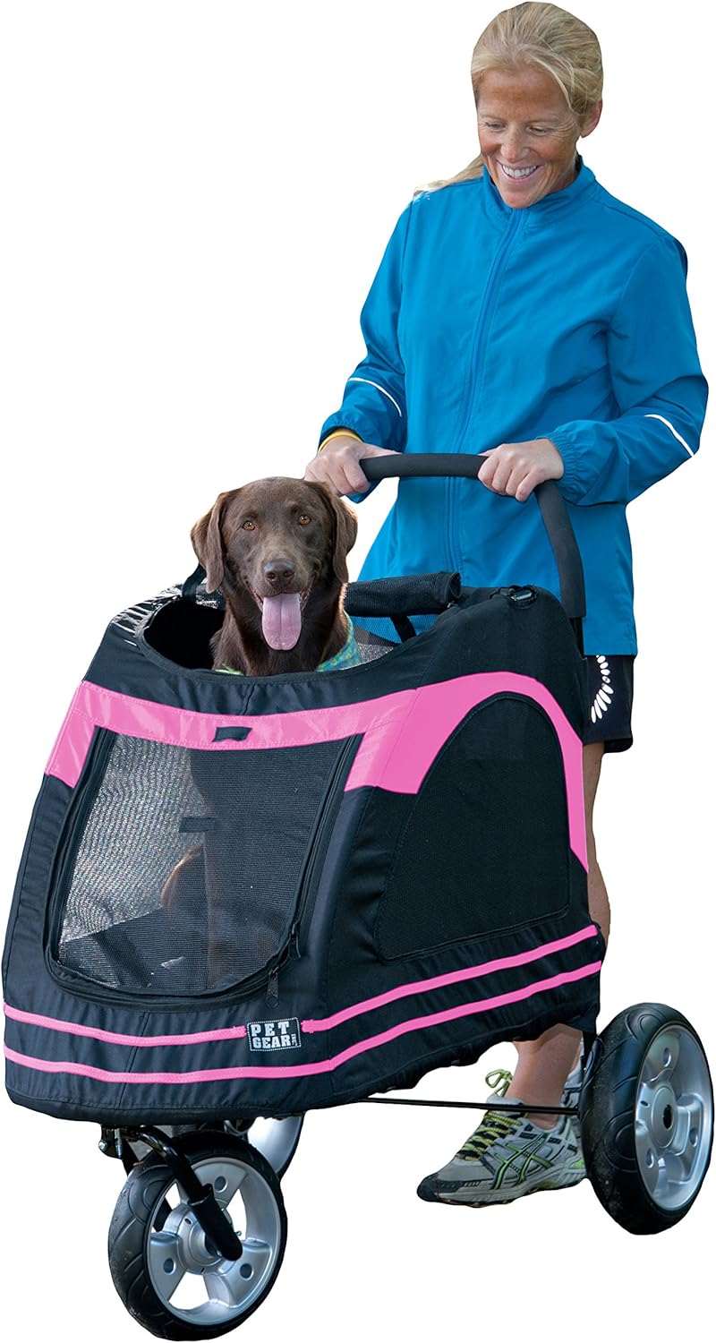 Pet Gear Roadster Pet Stroller for Cats and Dogs, Black/Pink Amazon.ca