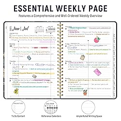 Planner 2025-2026, Monthly and Weekly Calendar