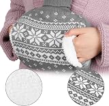 Heyu-Lotus 1L Hot Water Bottle with Soft Knitted Cover for Pain Relief view 3