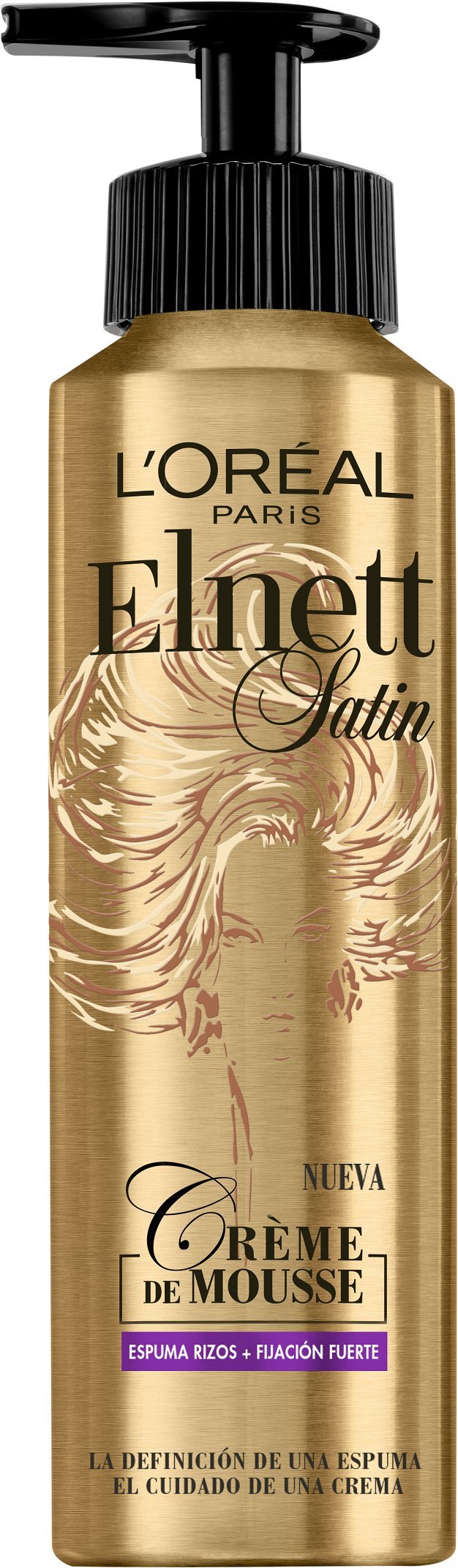 L'Oreal 913-06973 Elnett Satin Hair Mousse, 200 ml