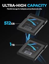 Sabrent CFexpress Type B 512GB Memory Card 1700MB/s PCIe Gen3 Rocket CFX for view 4