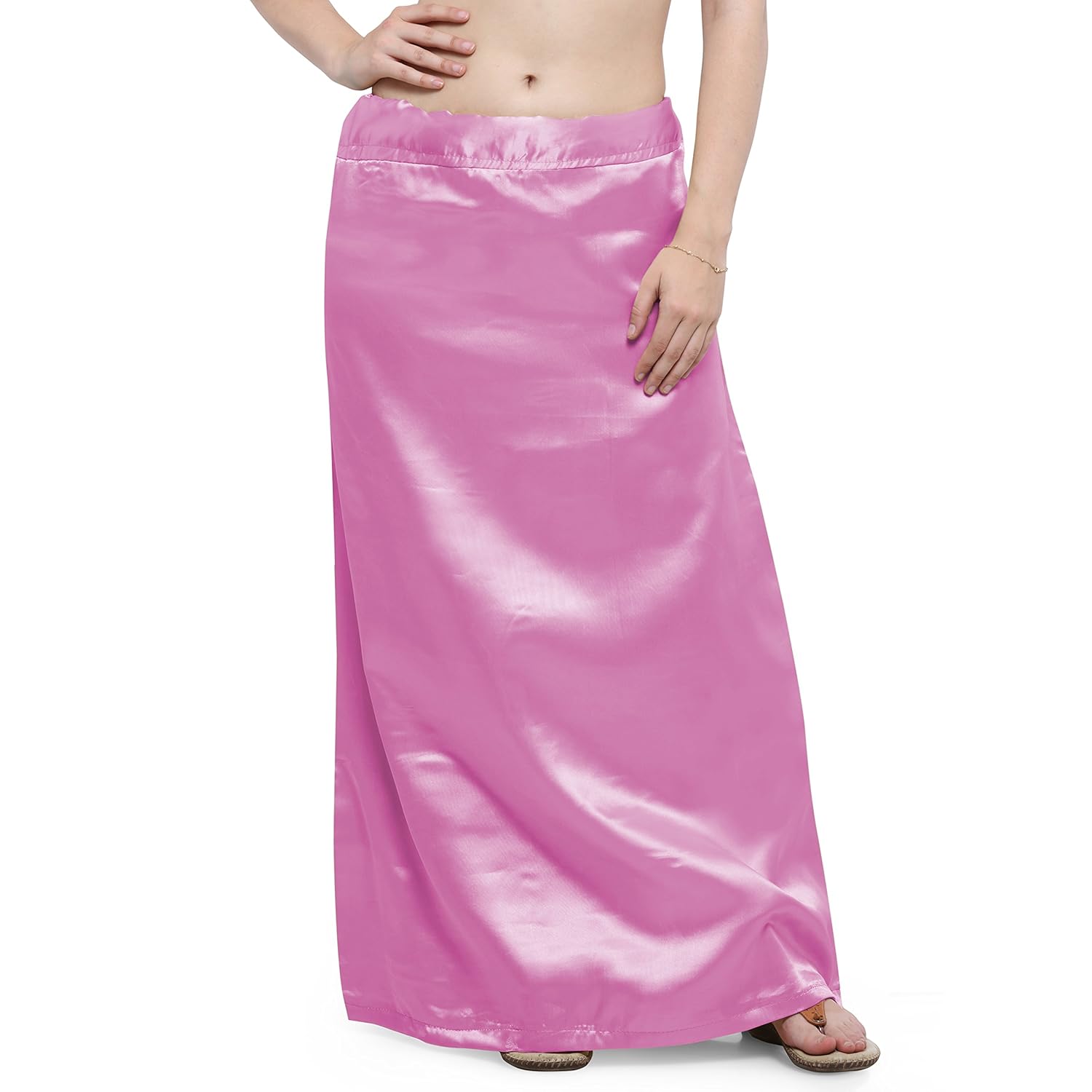ziya premium satin petticoat with attached pure cotton inner