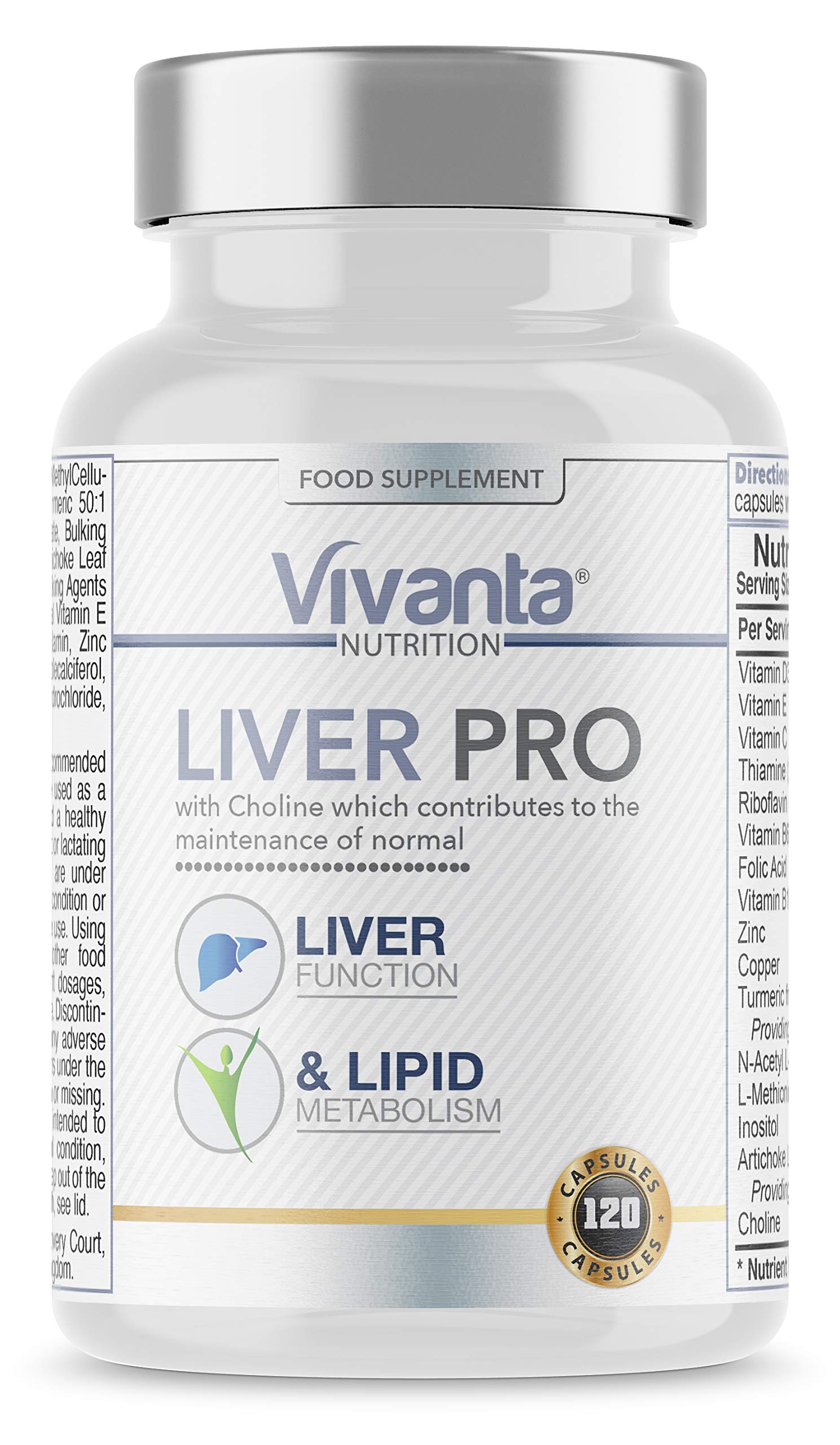 Liver Pro (120 Capsules) with Choline to Support Normal Liver