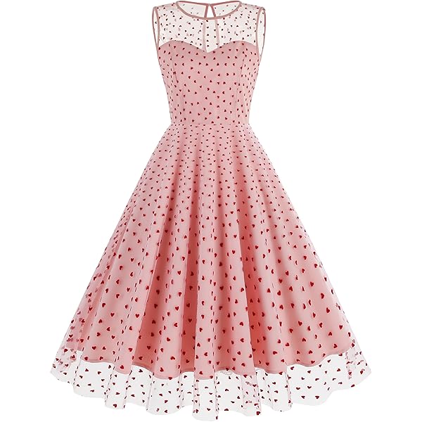 Amazon.com: Red Heart Dress Cute Valentines Day Dresses for a Dance Mesh  Sheer Dress Semi Formal Dresses for Women Tulle Prom Dress Fit and Flare Cocktail  Dress A line Tulle Short Homecoming