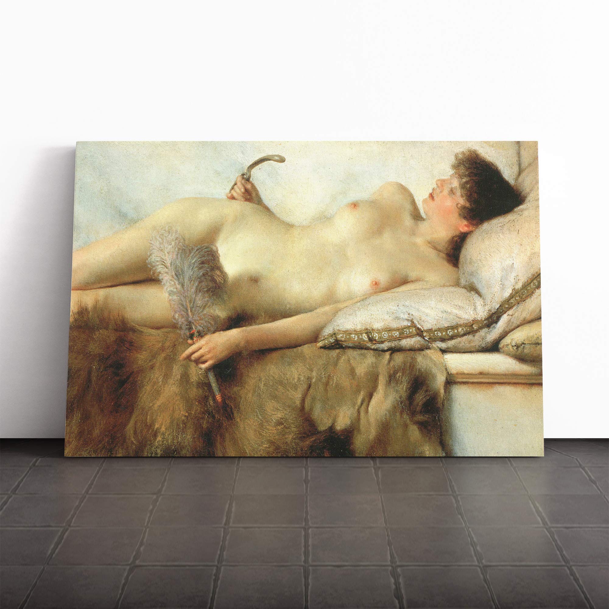 Lawrence Alma-Tadema Tepidarium Canvas Print | Gallery Wrapped 30mm Frame Wall Art | 20x14 inches | Ready to Hang | Modern Picture | Living Room Bedroom Lounge Office