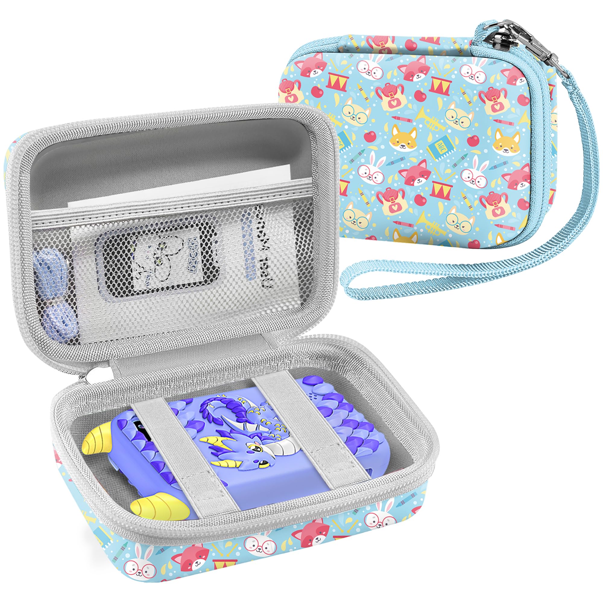 Photo 1 of LeayjeenKids Toy Smartphone Case Compatible with Kikapabi/Joozfee/dancingcow/Prysyedawn,Toddler Christmas Birthday Gift for Age 3 4 5 6 Year Old-Light Blue(Case Only)