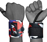 AQF Power Wrist Wraps Pair One Size Fits All Suitable for Lifting