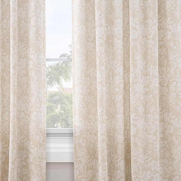 CREAM BEIGE CURTAINS 108 INCH LENGTH 2 PANELS FOR BEDROOM ROD POCKET LIGHT FILTERING TEXTURED DRAPES SOFT AIRY MODERN FARMHOUSE LIVING ROOM DECORATIVE WINDOW DRAPES MORANDI DECOR 52X108 9TF THIN BEIGE