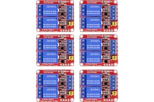 DaFuRui 6PCS 5V Relay Board 2 Channel Relay Module 5v Relays Module with Optocoupler Support High/Low Level Trigger for Arduino Relays