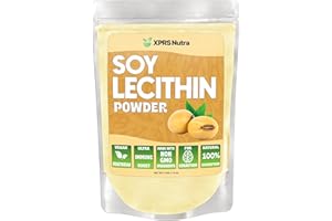 XPRS Nutra Soy Lecithin Powder Food Grade Fat Emulsifier - Suitable for Cooking, Baking and More - Vegan Friendly Soy Lecithin Powder Cooking Aid (8 Ounce)