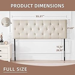 Howjoe Linen Upholstered Headboard Full