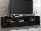 Panana Modern White 200CM TV Stand with RGB LED Lights 65-85 inch TV view 6