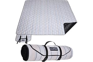 ALLBFENG Large Picnic Mat, Outdoor Camping Mat, Tent Mate. Easy to Carry and Store, Water-Resistant, Dust-Proof Sand-Proof, Machine Washable. Thickened. For Picnics, Lawns, Concerts, Outdoor Adventures.