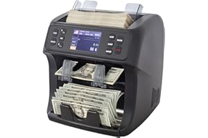 DETECK DETECK DT800 Money Counter Machine Mixed Denomination with Reject Pocket, Bank Grade Multi Currency Bill Counter, Serial Nb, 2CIS/UV/MG Counterfeit Detection, Value Counter, Sort & Print