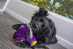 goDog Dinos Bruto Squeaky Plush Dog Toy, Chew Guard