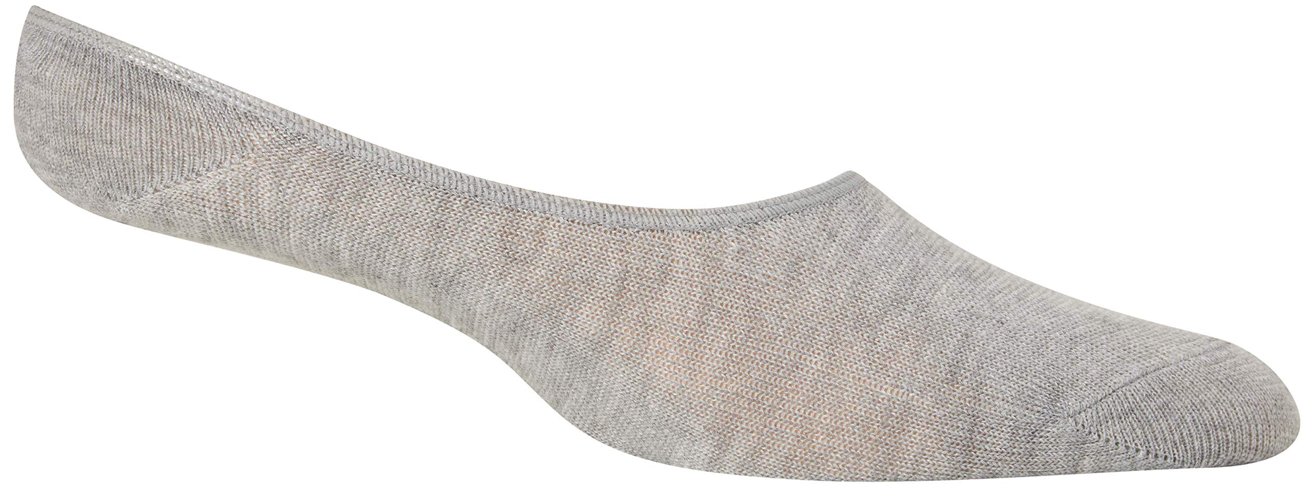 Body Glove Women's No Show NonSlip Grip Liner Socks With Reinforced Heel And Toe (6 Pack