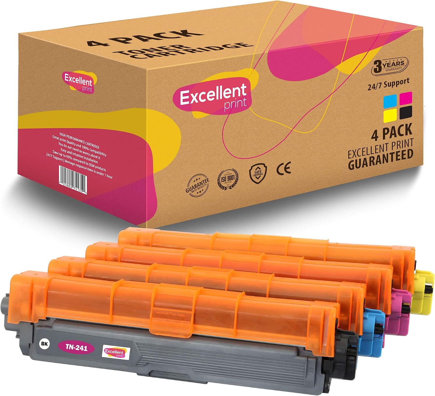 Excellent Print TN-241 TN-242 TN-245 TN-246 Compatible Toner cartridge for Brother HL-3140CW 3150CDW 3170CDW DCP-9015CDW