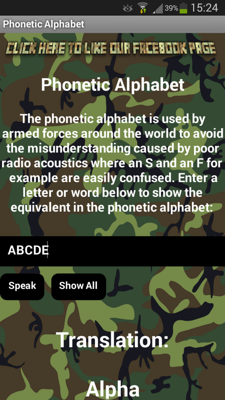 amazoncom nato phonetic alphabet appstore for android