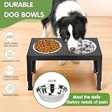 Aystkniet Raised Dog Bowls 5 Height Adjustable Stainless Steel Dual Bowls view 6