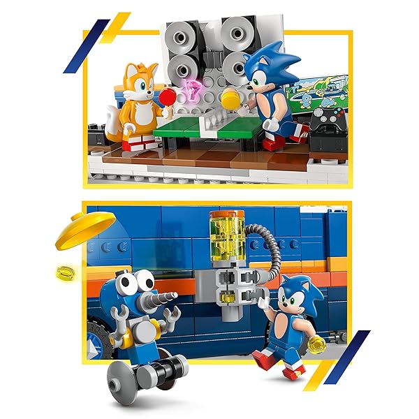 LEGO SONIC THE HEDGEHOG TEAM SONIC COMMAND TRUCK BUILDING TOY – PRETEND PLAY VEHICLE W/5 FIGURES FOR BOYS & GIRLS, AGES 8+ – TOY BUILDING BLOCKS FOR KIDS – GIFT IDEA FOR BIRTHDAYS – 77006