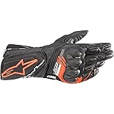 Alpinestars SP-8 V3 Gloves, Full Gauntlet Leather, CE-Certified, Race-Inspired Fit, Knuckle Protection, Reinforced Palm, Multi-Panel Construction