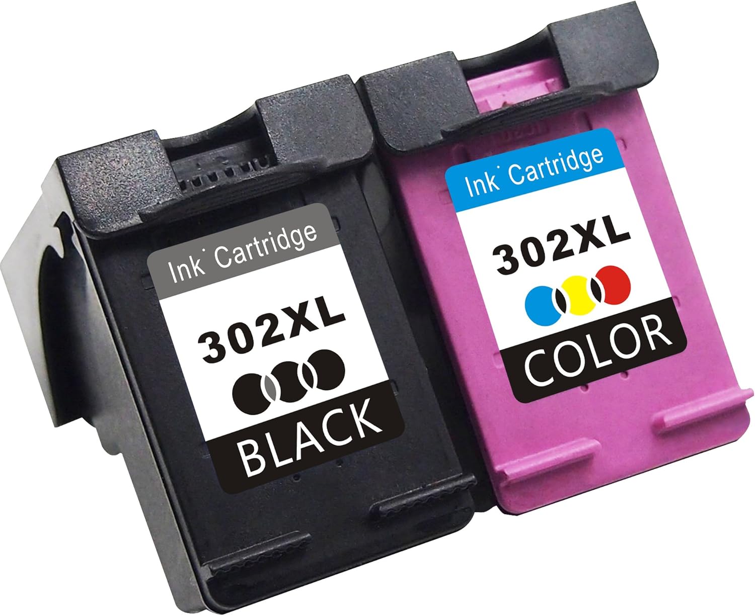 Cartouche Encre Officejet 3833 TooTwo 2 Pack 302XL Remanufacturés Cartouches d'encre Remplacement pour
