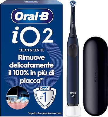 iO 2 Spazzolino Elettrico, con 1 Testina di Ricambio, Blu