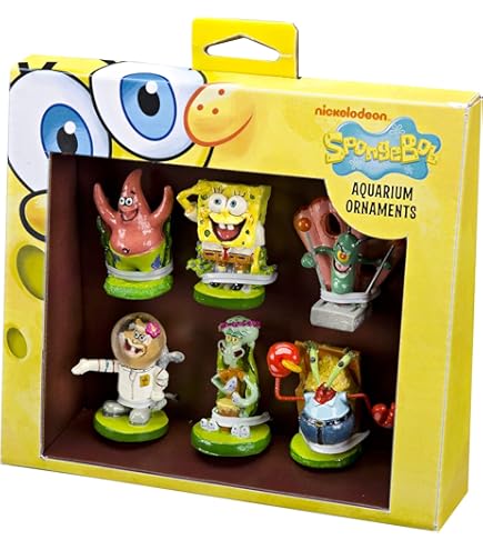 Acquario SpongeBob Penn-Plax | 0.7 Litri | Per Betta E Pesci Rossi | Design Sicuro In Plastica - Foto 3