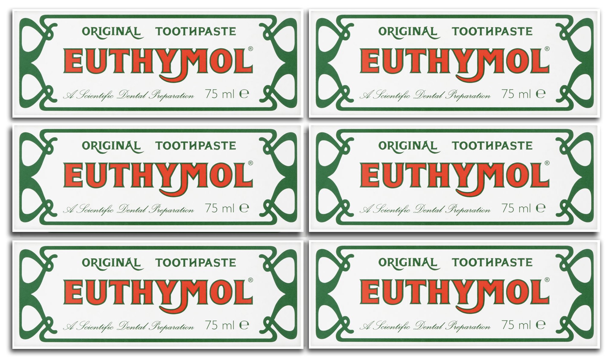 Euthymol Original Toothpaste 75ml (Case of 6) Buy Online in United