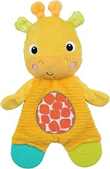 Bright Starts Snuggle & Teethe Plush Teether Toy Elephant or Giraffe view 7