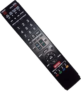  Replaced Remote Control Patible For Sharp Lc70eq30u Lc 60eq30u Lc70sq15u Lc 70sq15u Lc70uq17u Lc 70uq17u Aquos Led Hd Tv With Flix 2d 3d Button Electronics