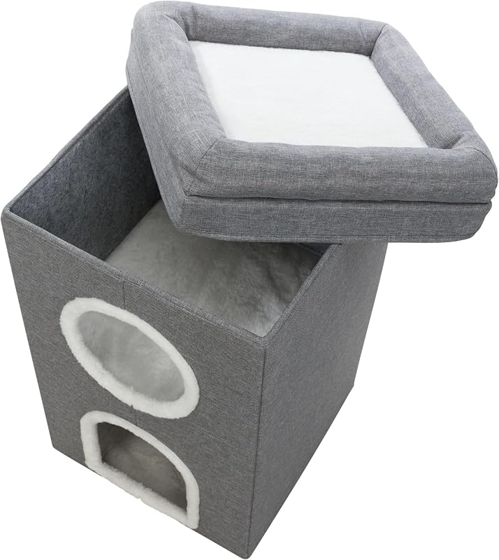 Torre Rascador Saul, 64 cm, Gris, para Gatos