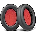 SOULWIT Professional Earpads Cushions Replacement for 1MORE SonoFlow/SonoFlow SE/SonoFlow Pro Headphones, Ear Pads with Soft Protein Leather, Noise Isolation Foam - Black