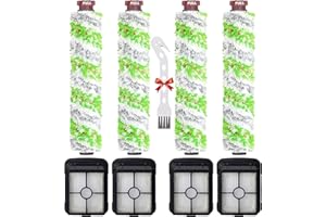 TABLENCO for Bissell CrossWave Pet Pro 2306A CrossWave 1785 Series Replacement Parts 4 Pack 2460 Multi-Surface Pet Pro Cleaner Brush Rolls Tangle-Free+4 Pack 1866 Vacuum Filters Part 1613568 1608684