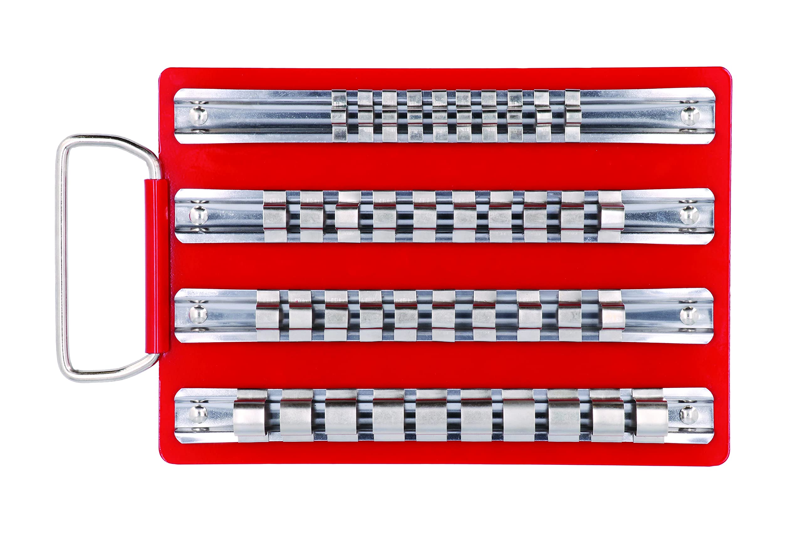 Laser 2789 Socket Rail Rack - Small, Red