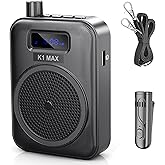 Voice Amplifier Wireless Microphone with Bluetooth Lavalier, Portable Microphone and Speaker for Teachers, Mini Rechargeable Amplifier, Ideal for Classroom, Meetings, Yoga, Speeches, and Tour Guides