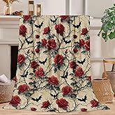 Gothic Blanket Gothic Throw Blanket Super Soft Plush Flannel Bedding Gifts for Boys Girls Men Women Lovers Adults Stuff for Sofa Bed Room Decor 40"X50"