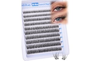 Lash Clusters Natural Eyelash Clusters Wispy Cluster Lashes Individuals 10-16MM Lashes Clusters D Curly DIY Eyelash Extension