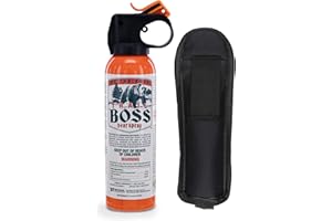 SABRE Trail Boss Bear Spray - 35 ft Range, Maximum Strength, EPA Registered Spray for Bears, 7.9 oz, Hiking, Camping, Backpacking, Fishing, & Outdoor Safety