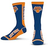 For Bare Feet NBA New York Knicks MVP Crew Socks, Adult Large
