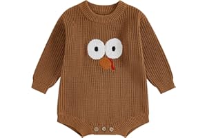 FYBITBO Baby Girl Boy Sweater Knit Oversized Pullover Sweatshirt Romper Onesie Warm Fall Winter Clothes Outfit Newborn