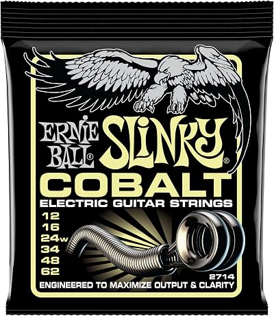 Ernie Ball Mammoth Slinky Cobalt Electric Guitar Strings 12-62 Gauge