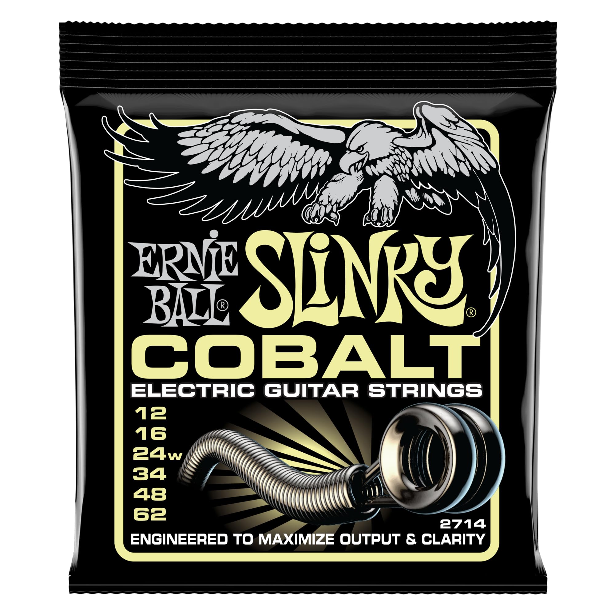 Ernie Ball Mammoth Slinky Cobalt Electric Guitar Strings 12-62 Gauge