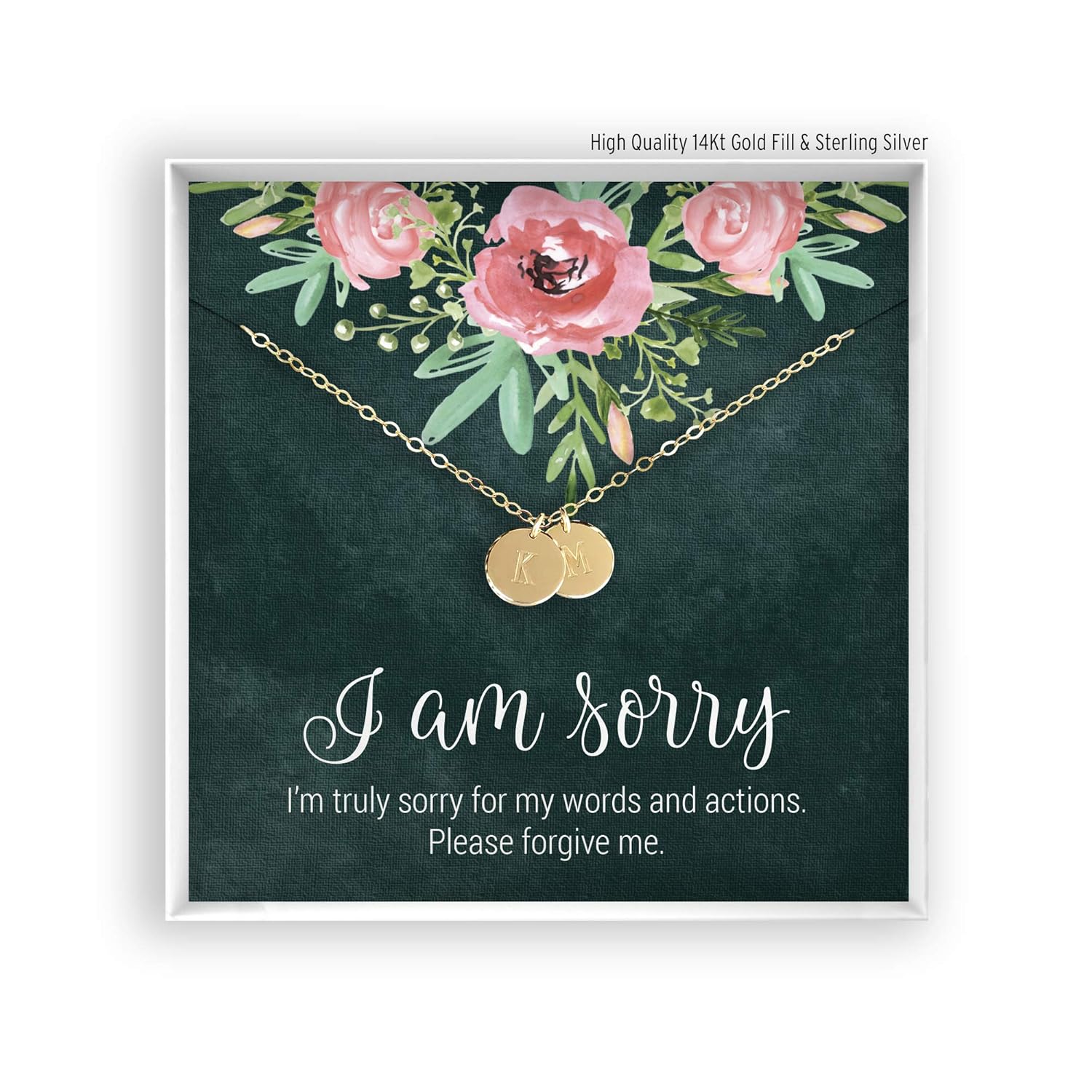 Amazon Com I M Sorry Gift Apology Gift Necklace For Her