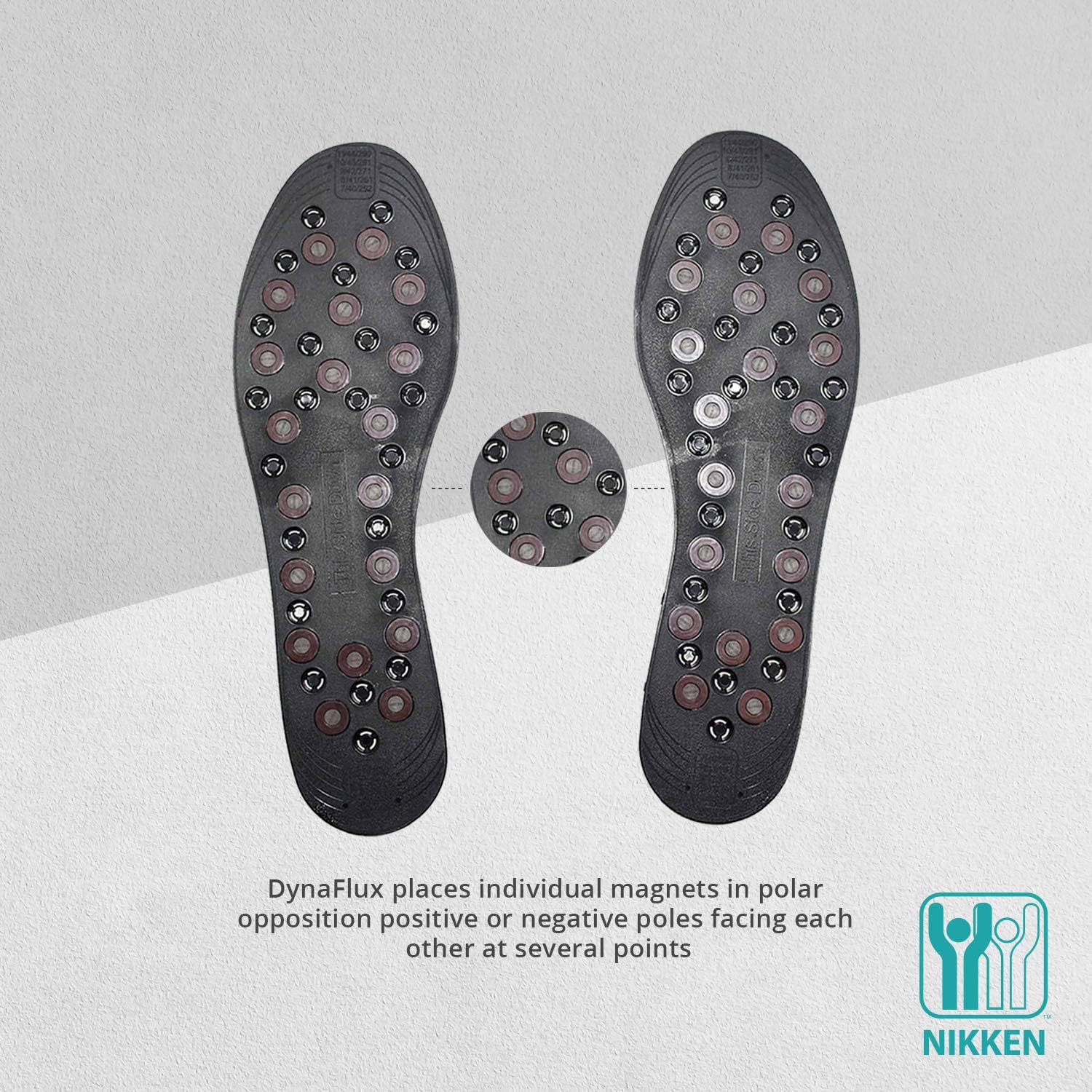 Nikken 1 mStrides Insoles, 20211, Men Shoe Sizes 7 to 12, Pair, Cut to Fit, Magnetic Therapy, Improve Blood Circulation, Kenko: Health & Personal Care