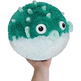 Squishable - Mini Teal Pufferfish - Aquatic Collection - 7 in - Soft Toy Collectible Stuffed Animal