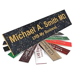 Engraved Custom Door Plate Charcoal Marble Pattern